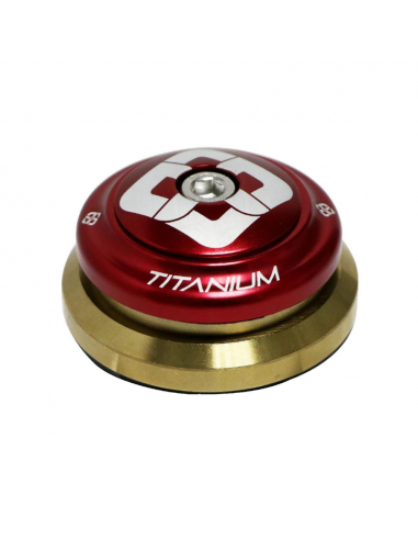 Pride Ti45 Tapered Headset Red