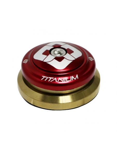 Pride Ti45 Tapered Headset Red
