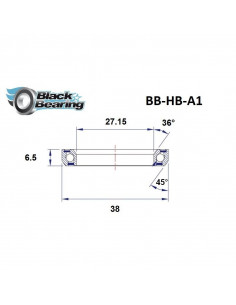 Roulement De Direction Blackbearing (IS) 1" - A1 2