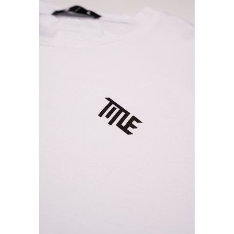 T-SHIRT TITLE BLANC