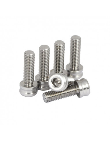 Pride Racing Stem Titanium M8 Screw Kit - Silver