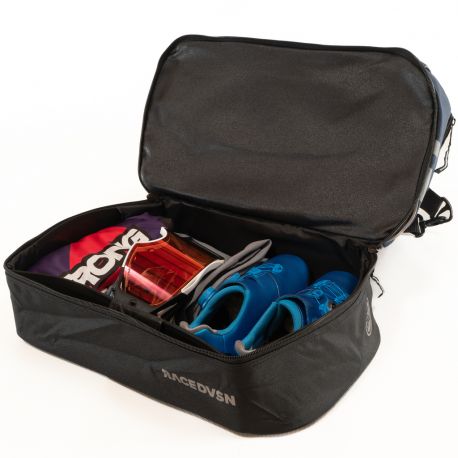 Sac Casque Staystrong Chevron Navy Compartiment chaussure