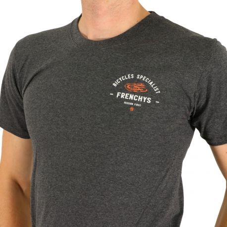 Frenchys Track Dark Grey Heather T-Shirt