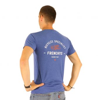 T-Shirt Frenchys Track Blue Retro Royal Heather 2
