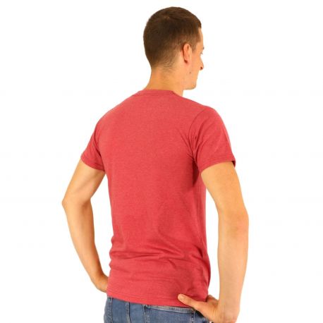 Pride Patch v2 Red Vintage Heather T-Shirt