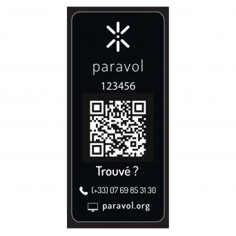 Paravol - Black Gloss Sticker
