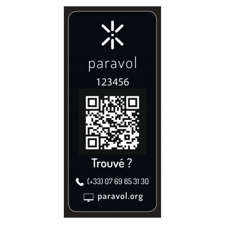 Paravol - Black Gloss Sticker