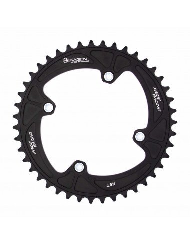 Pride Hexagon Sprocket 4 Bolts Threaded Black