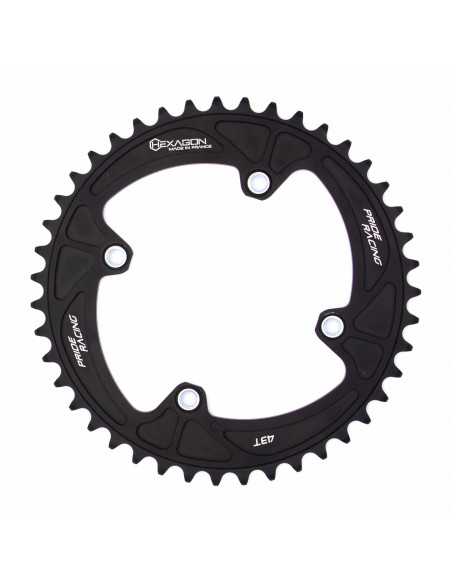 Pride Hexagon Sprocket 4 Bolts Threaded Black