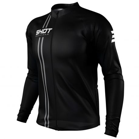 Shot Unlimited Zip Black Short Sleeves Jersey