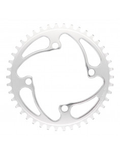 Couronne Rennen 4 Vis - Non Filetée - Polished