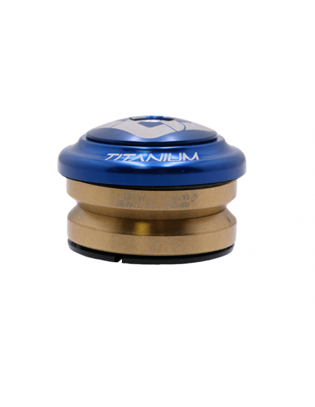 Jeu De Direction Pride Ti45 Titanium (IS) 1-1/8" - Bleu