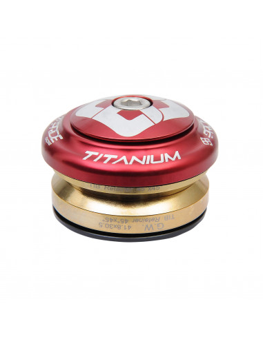 Jeu De Direction Pride Ti45 Titanium (IS) 1-1/8" - Red