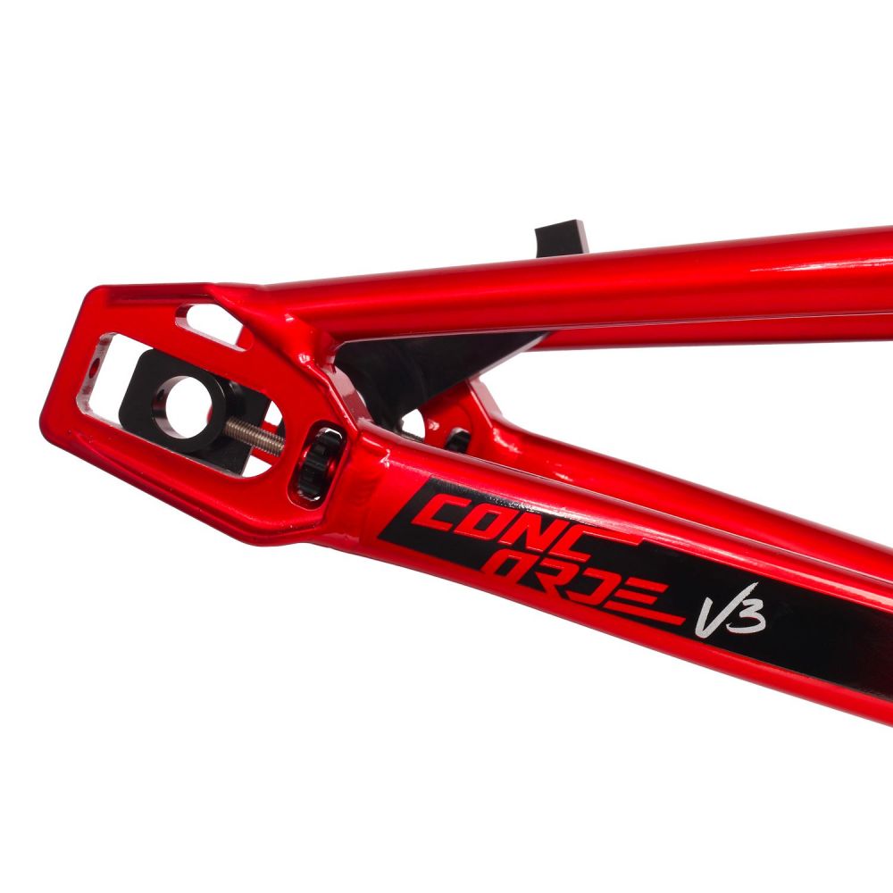 Cadre INSPYRE Concorde V3 - Mustang Red - Bases arrières