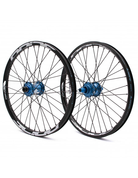 Roues 20" (406) Pride Control V1 20/10mm Blue - V-Brake/Disque