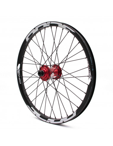 Roues 20" (406) Pride Control V1 20/10mm Red - V-Brake/Disque