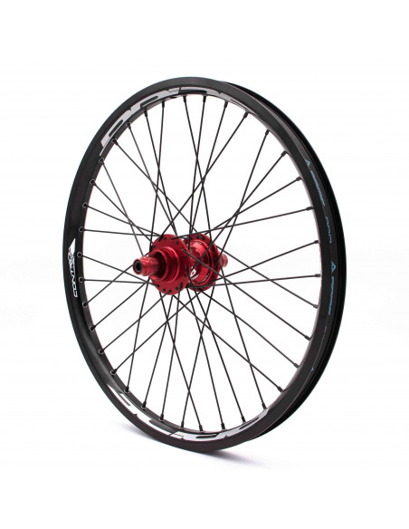 Roues 20" (406) Pride Control V1 20/10mm Red - V-Brake/Disque