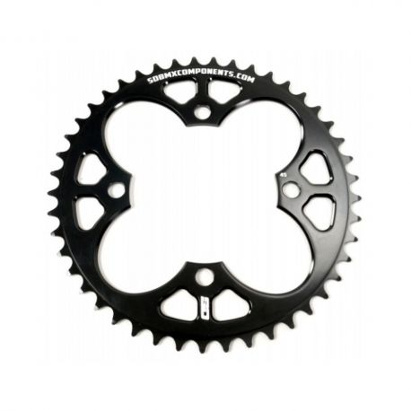 SD Components CNC 6061-T6 - 4pts - Black Sprocket