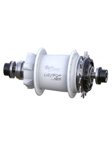 Onyx Ultra SS Disc 10mm Rear Hub - White