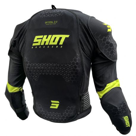 Shot Body Protector Optimal 2.0 Black/Neon Yellow Adult