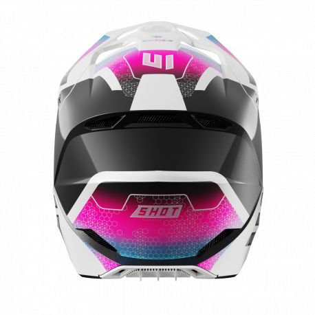 Casque Shot Race Phaser - Black Blue Pink Pearly