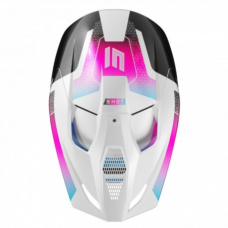 Casque Shot Race Phaser - Black Blue Pink Pearly