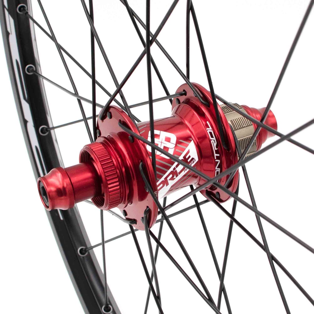 PAIRE DE ROUES PRIDE CONTROL EXP DISC 28H - RED