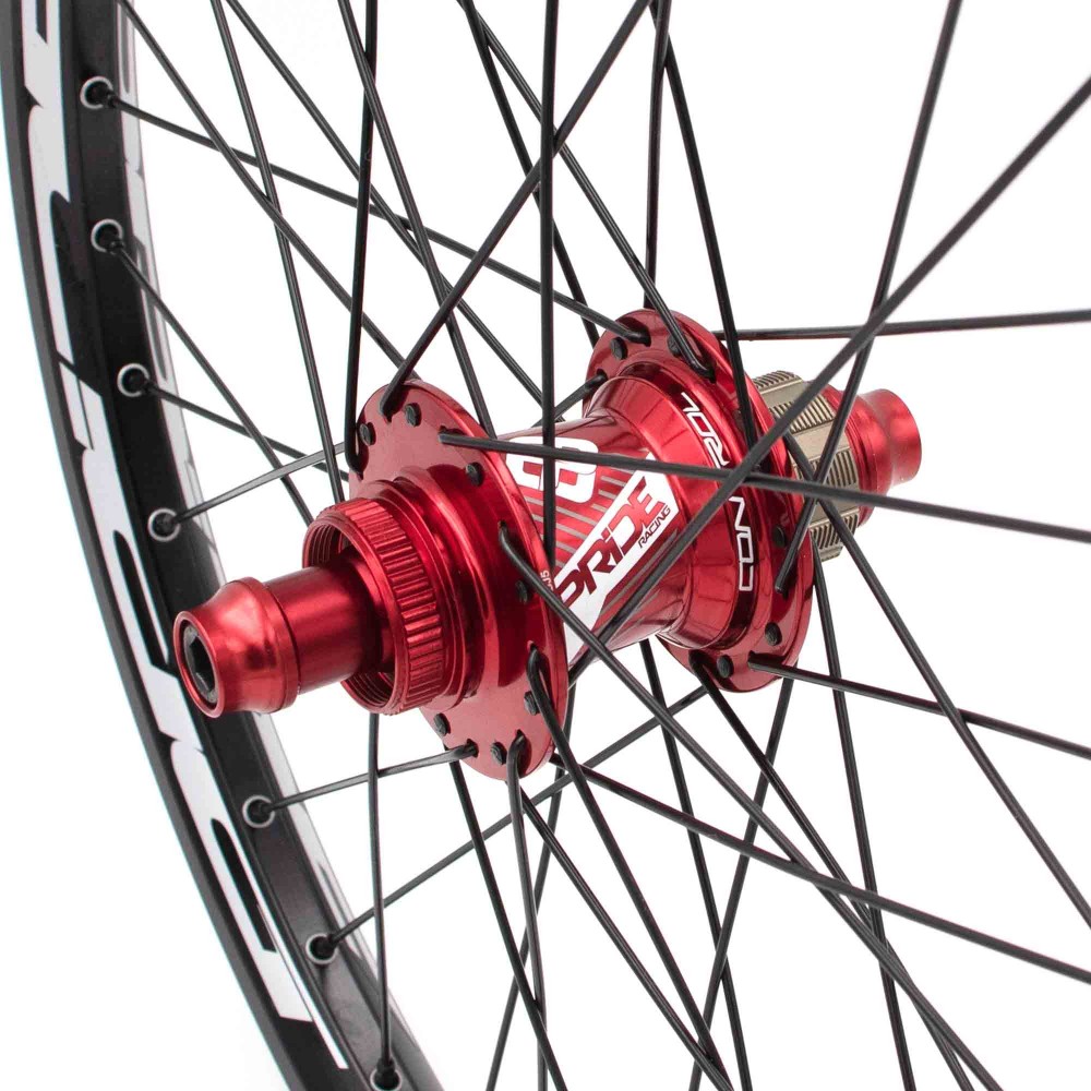 PAIRE DE ROUES PRIDE CONTROL PRO DISC 36H - RED