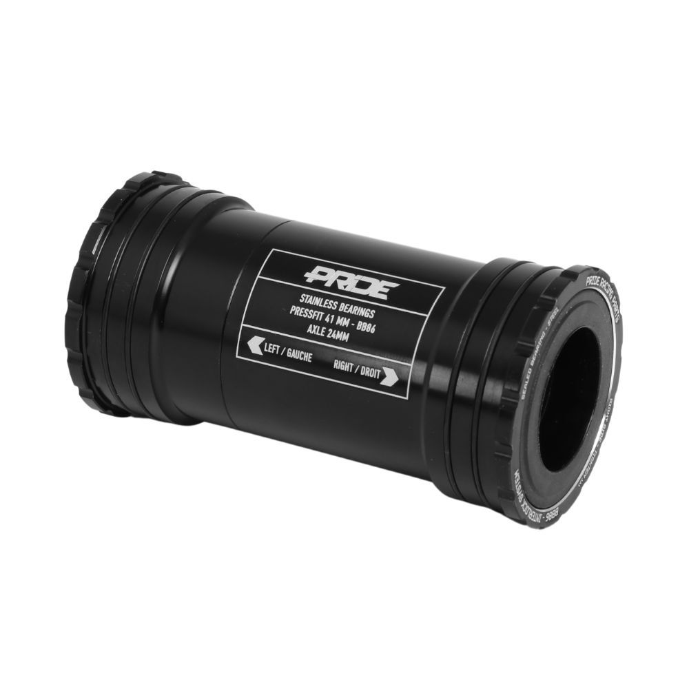 Boitier De Pédalier Pride Racing BB86 Interlock Inox - 24mm