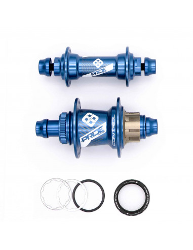 Moyeux Pride Control V1 Exp 10mm - 28H - Blue