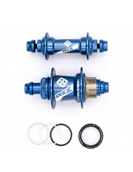 Moyeux Pride Control V1 Exp 10mm - 28H - Blue