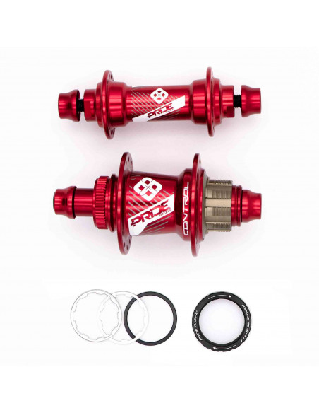 Pride Control Exp Hubs Pair - Red