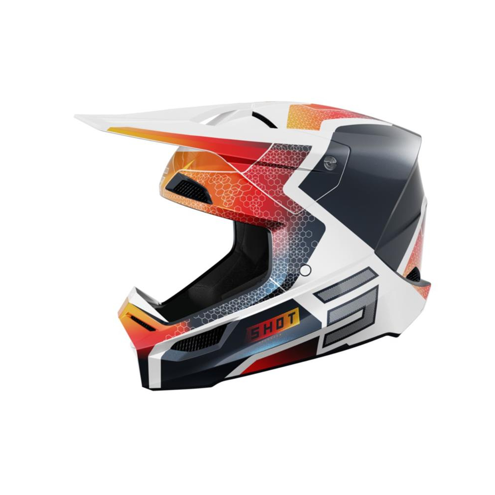 Shot Race Phaser Helmet - Blue Red Pearly