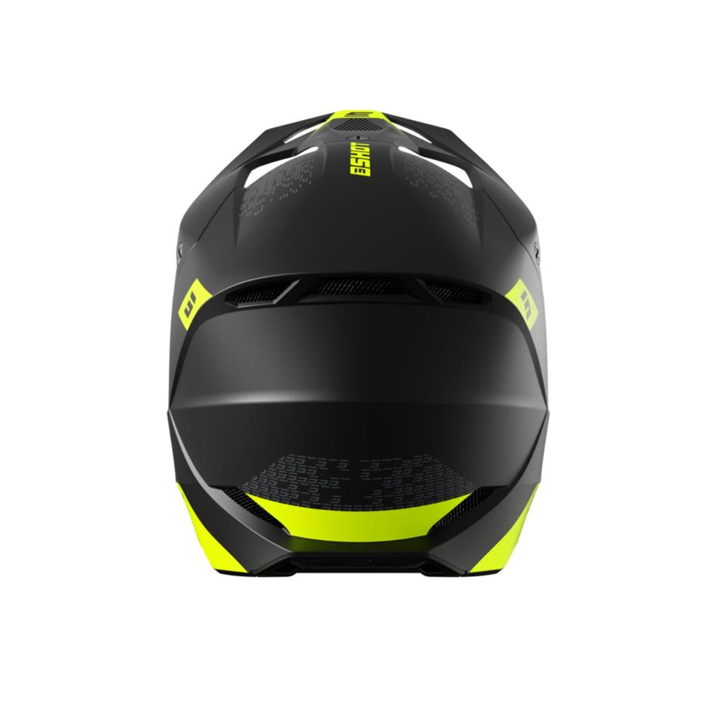 Casque Shot Furious - Draw Neon Yellow Arrière