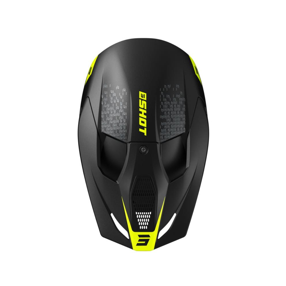 Casque Shot Furious - Draw Neon Yellow Supérieure