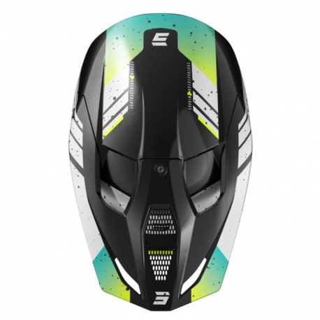 Casque Shot Furious - Mirage Blue Neon Yellow Pearly