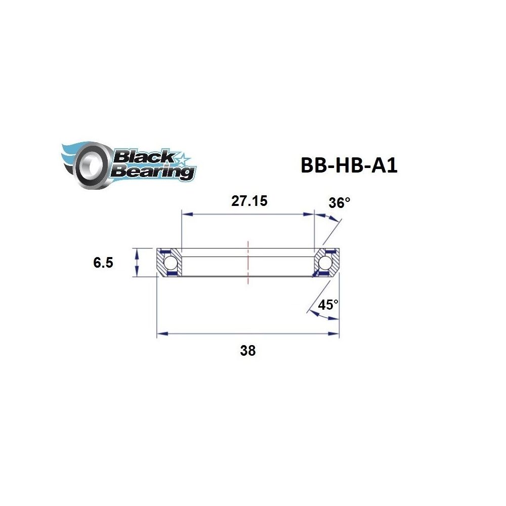 Roulement De Direction Blackbearing (IS) 1"