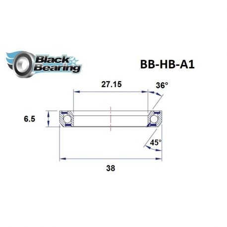 Roulement De Direction Blackbearing (IS) 1"