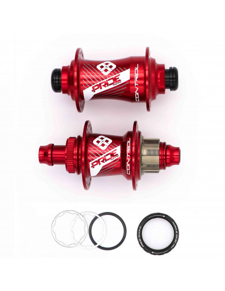 Pride Control Pro Hubs Pair - Red