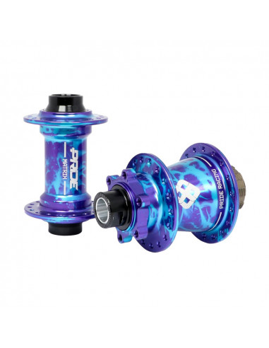 Pride Matrix Hubs Splash Blue/Purple - 20/15mm - 36H