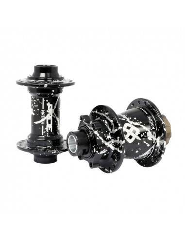 Pride Matrix Hubs Splash Black/Silver - 10/10mm - 28H