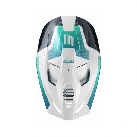 Shot Race Phaser Helmet - Blue Turquoise Pearly