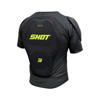 Shot Airlight Vest - Short Sleeve - Black/Neon Yellow 2