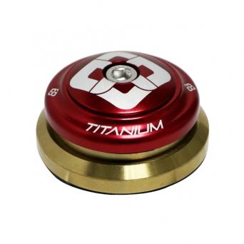 Jeu De Direction Pride Ti45 Titanium (IS) Tapered - Red