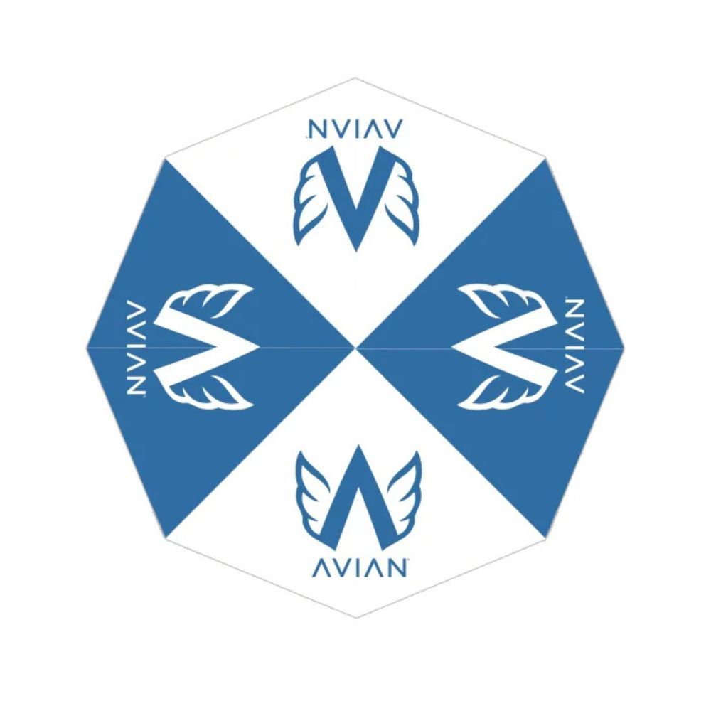 Parapluie Avian - Blue/White