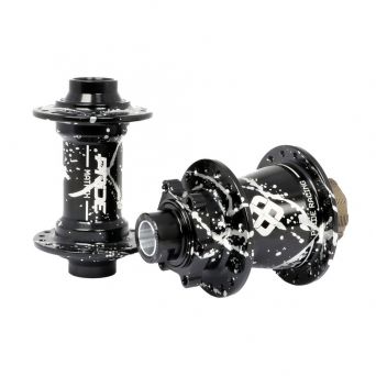 Pride Matrix Hubs Splash Black/Silver - 10/10mm - 28H