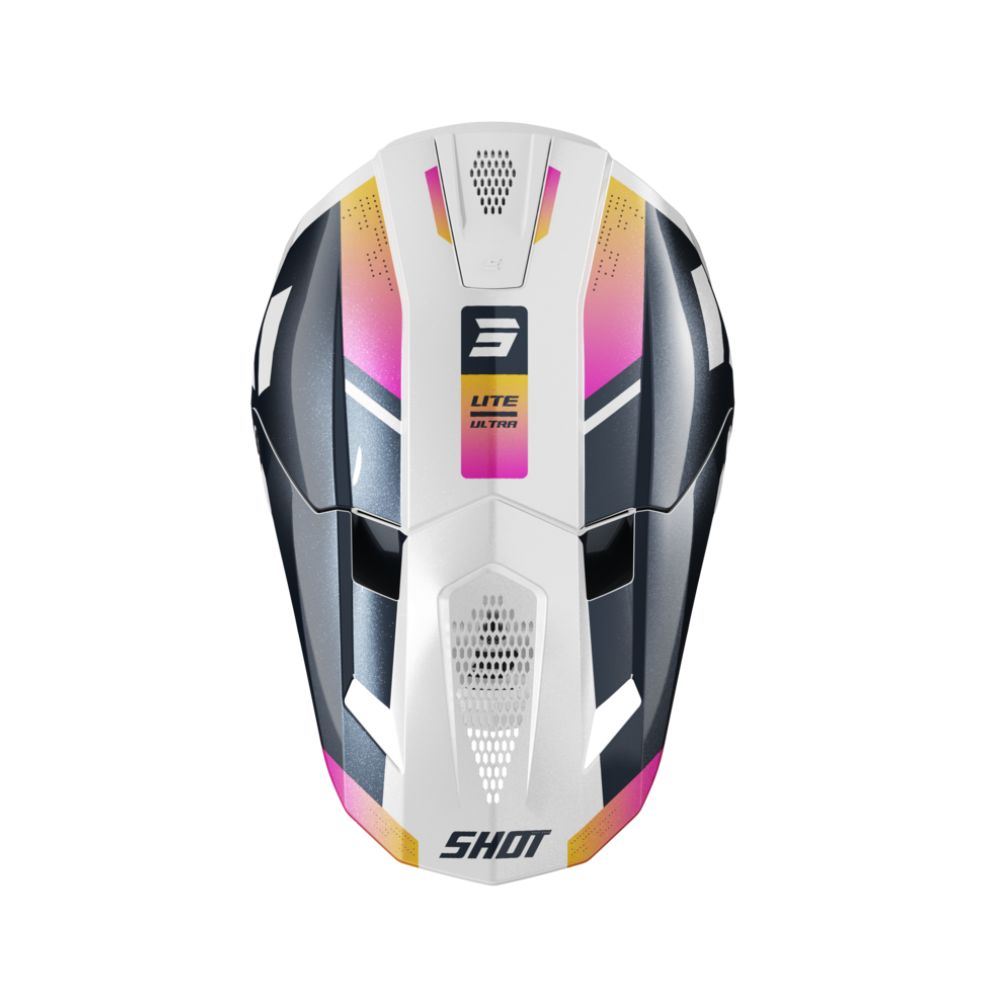 Shot Lite Helmet - Ultra Blue Orange Pink Pearly