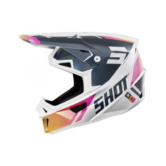 Shot Lite Helmet - Ultra Blue Orange Pink Pearly