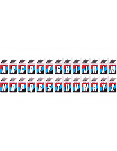 Letters Front Plate Forward- White