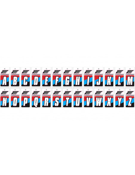 Letters Front Plate Forward- White